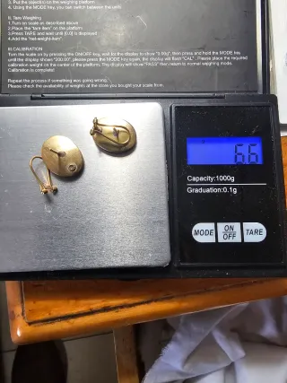 Pendientes Oro y Verde Ovalados oro