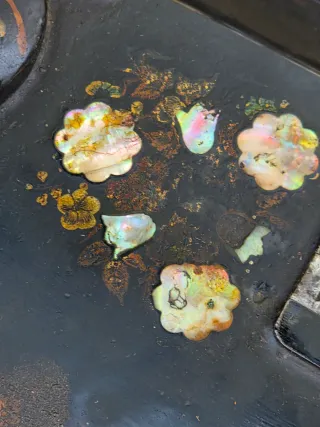 Antiguo cabezal máquina coser nacar