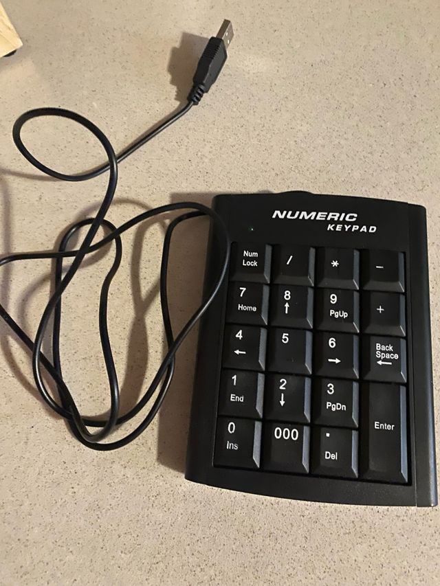 Teclado Numérico USB Negro