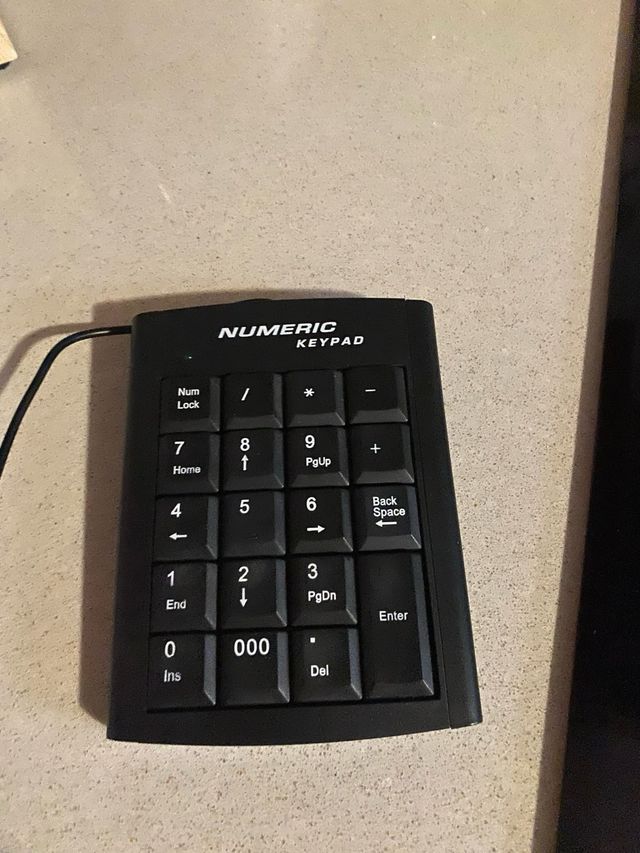 Teclado Numérico USB Negro