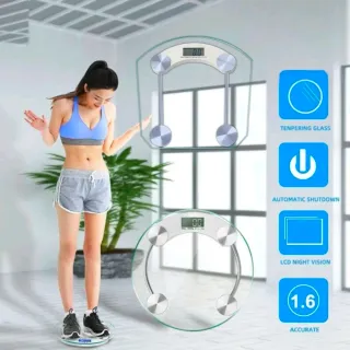 Bilancia Pesapersone Digitale 180Kg Vetro Temperat