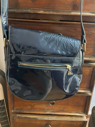 Bolso bandolera Desigual azul brillante