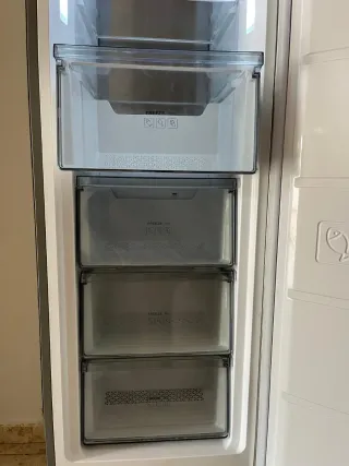 Congelador vertical inoxidable