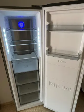 Congelador vertical inoxidable