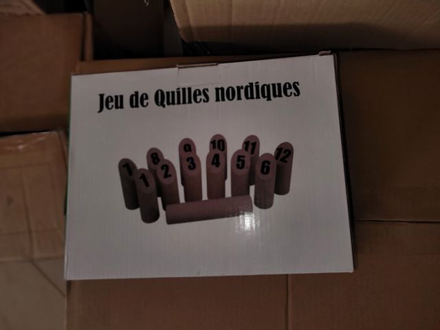 Gioco Kubb Vichingo Lancio