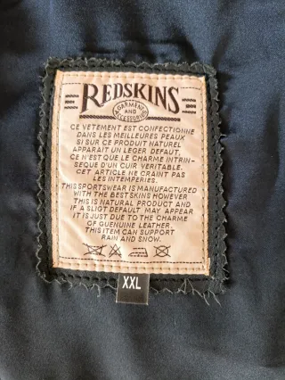 Chaleco motero vaquero cuero y raso L Medidas indi