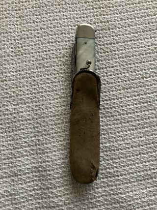 Navaja sueca, vintage, colección, con funda