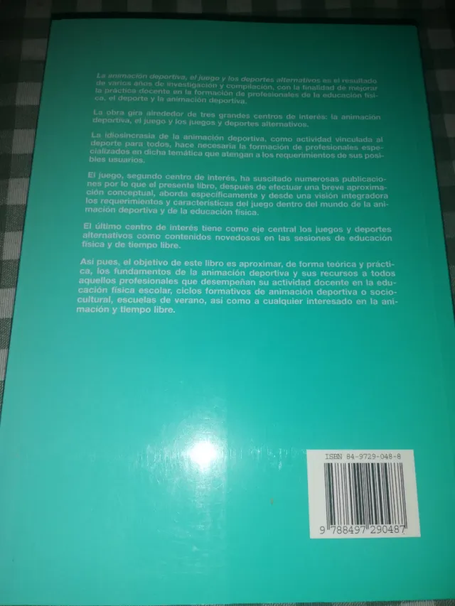 La animación deportiva, el juego y los deportes...