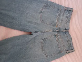 Pantalón balloon Mango azul