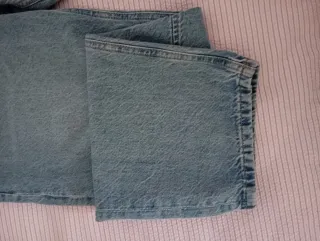 Pantalón balloon Mango azul