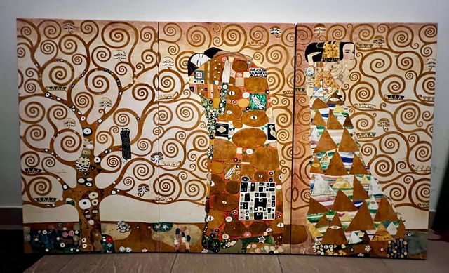 Tríptico Gustav Klimt El Árbol de la Vida