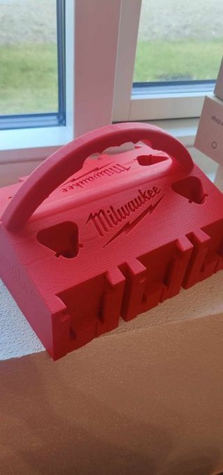 Soporte Porta 10 Baterías Milwaukee M18 M12