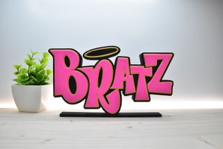 Cartello Bratz Nero | Logo decorativo 3D