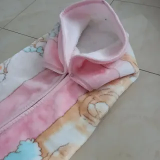 Coperta neonata orsetto rosa