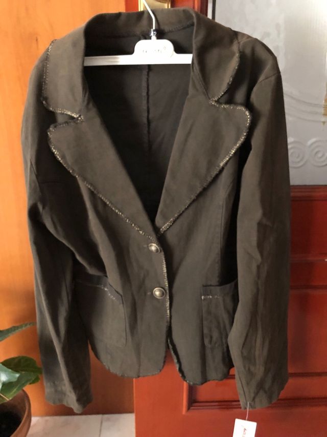 Chaqueta verde mujer