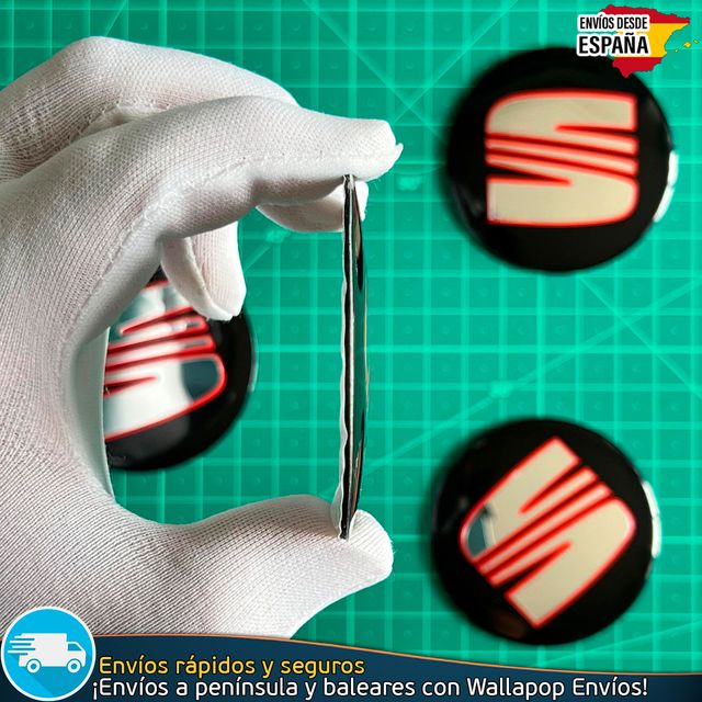 Emblema Sea 60mm Pegatina Aluminio Tapacubo Llanta