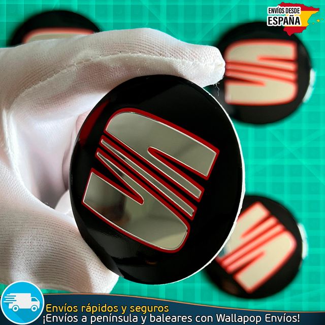 Emblema Sea 60mm Pegatina Aluminio Tapacubo Llanta