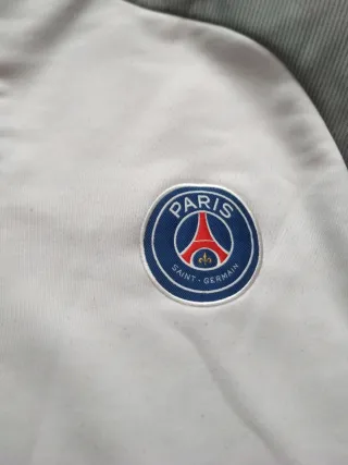 Sudadera Nike Fútbol Gris y Blanca