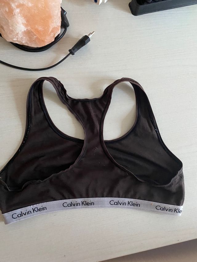 Reggiseno sportivo Calvin Klein marrone