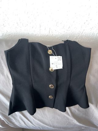 Top tipo chaleco Zara tallas M y S