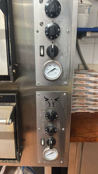Horno Pizza Eléctrico Doble Puerta 6+6