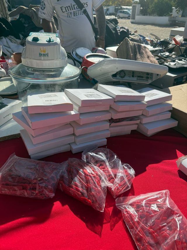 Cuchillas cortacésped plástico rojo (paquete)