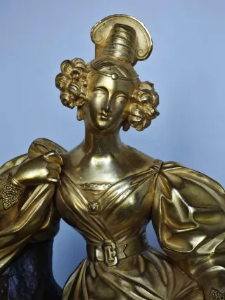 Pendola Pons Francia Bronzo Dorato 1820