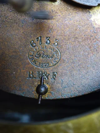 Pendola Pons Francia Bronzo Dorato 1820