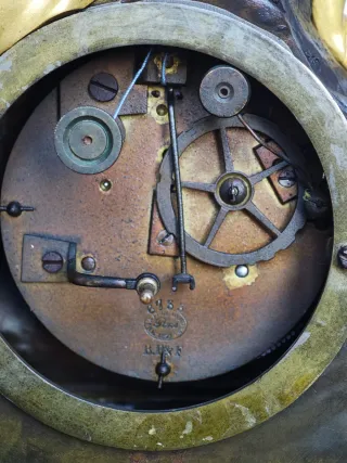 Pendola Pons Francia Bronzo Dorato 1820