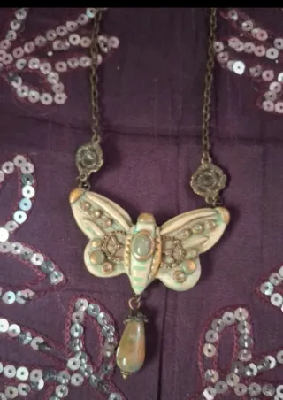 Collar Mariposa Steampunk Mujer