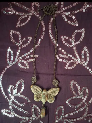 Collar Mariposa Steampunk Mujer