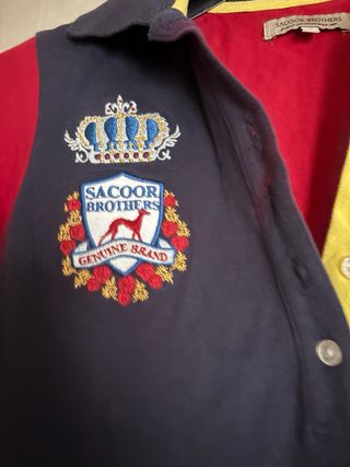Polo SACOOR BROTHERS Mujer Azul/Rojo