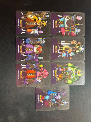 Carte Dragon Ball Super Universi 1,2,3,7,8,9,10
