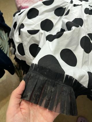 Traje Flamenca Lunares Blanco y Negro