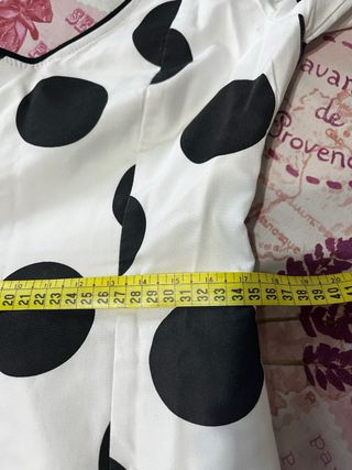 Traje Flamenca Lunares Blanco y Negro