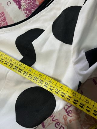 Traje Flamenca Lunares Blanco y Negro