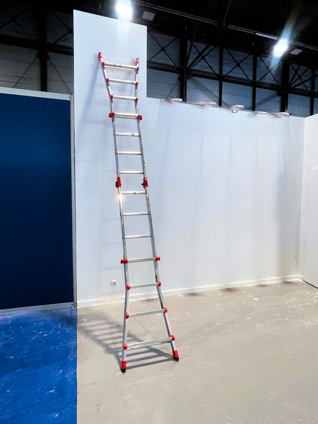 Escalera telescópica aluminio multiposición