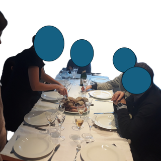 Mesa de comedor madera y metal