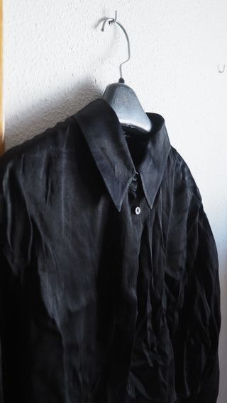 Camisa Negra Bershka Talla S