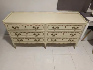 Sinfo, Antiguo Beige y Dorado negro.  Ebanistería!