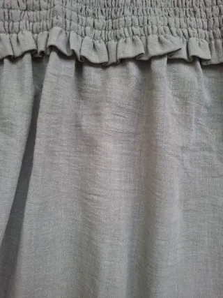 Vestido largo Zara verde oliva talla L