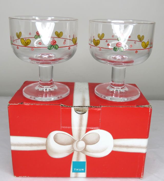 Thun Set 2 Coppette Vetro Sweet Christmas