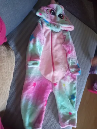 Pijama Unicornio Infantil Multicolor