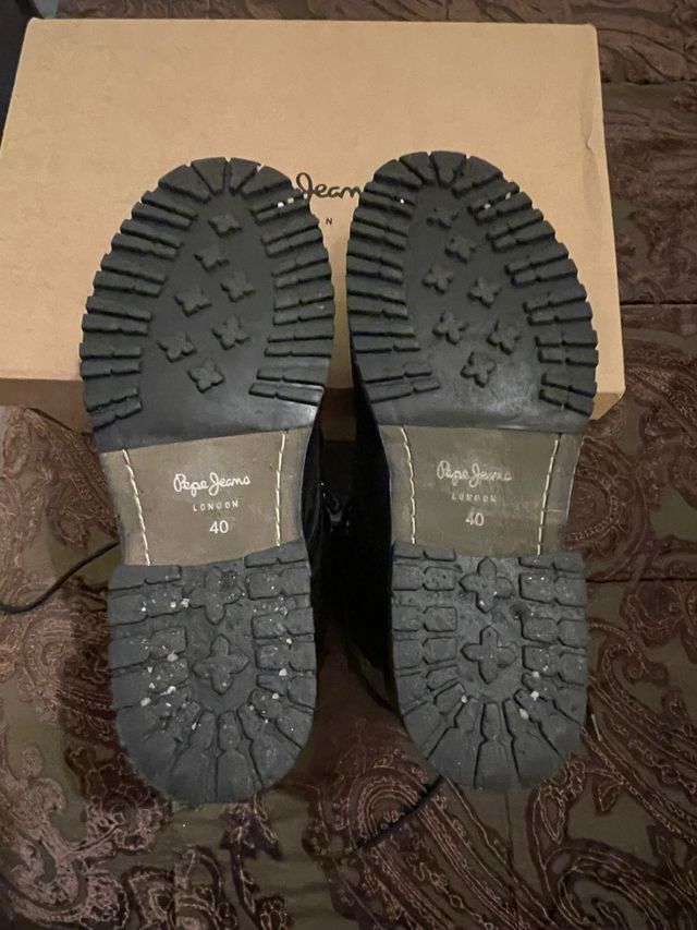 Botas Pepe Jeans Pele Pretas e Castanhas