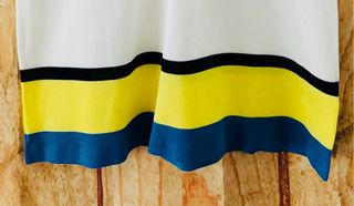 Polo color perla Blanco con franjas de Lacoste