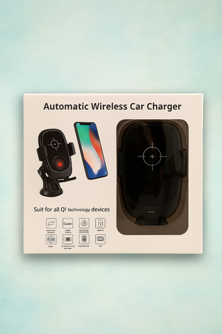 Cargador Coche Inalámbrico Qi Automático