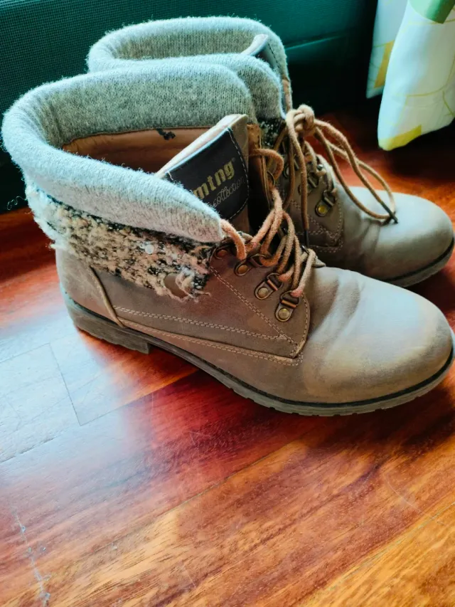 Botines MTNG Beige/Marrón Talla 38