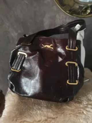 Bolso Piel Bimba y Lola Marrón y Dorado