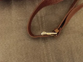 Borsa Chloé pelle coccodrillo marrone oro