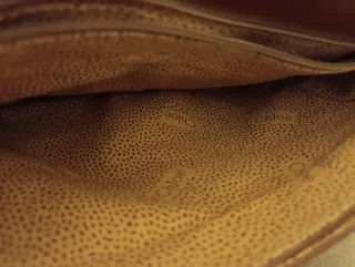 Borsa Chloé pelle coccodrillo marrone oro